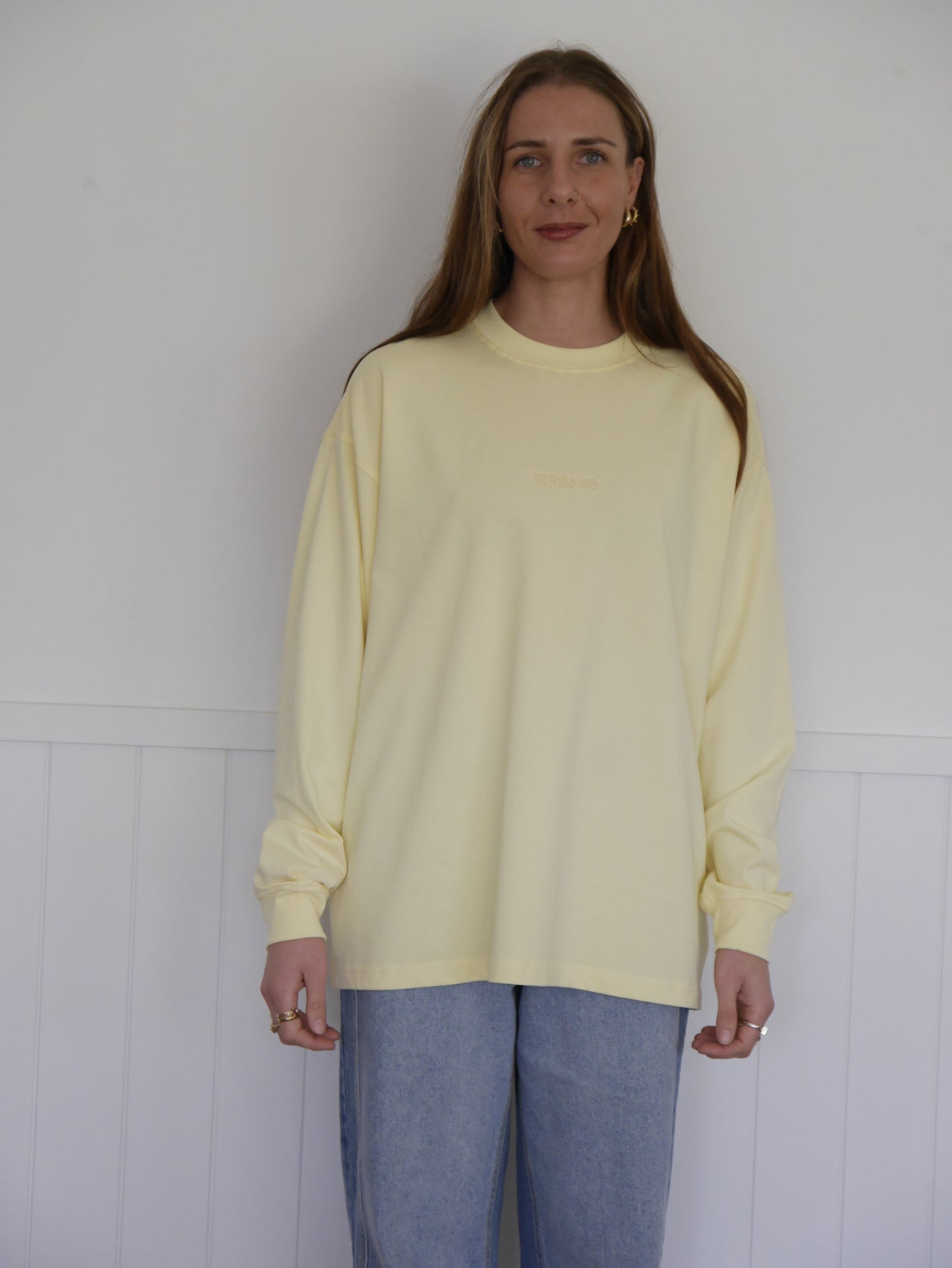 Yellow Oversized Long-sleeve