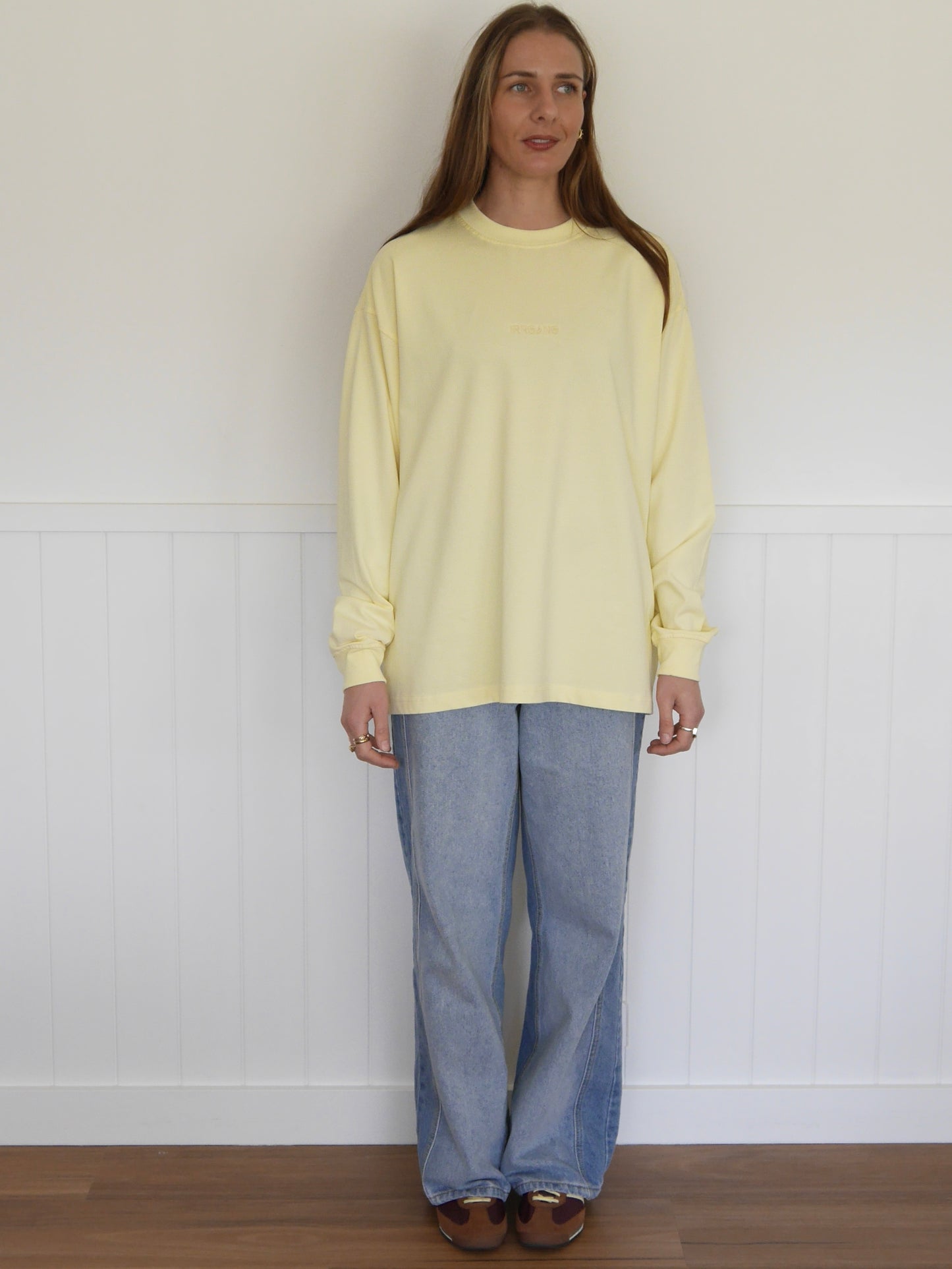 Yellow Oversized Long-sleeve