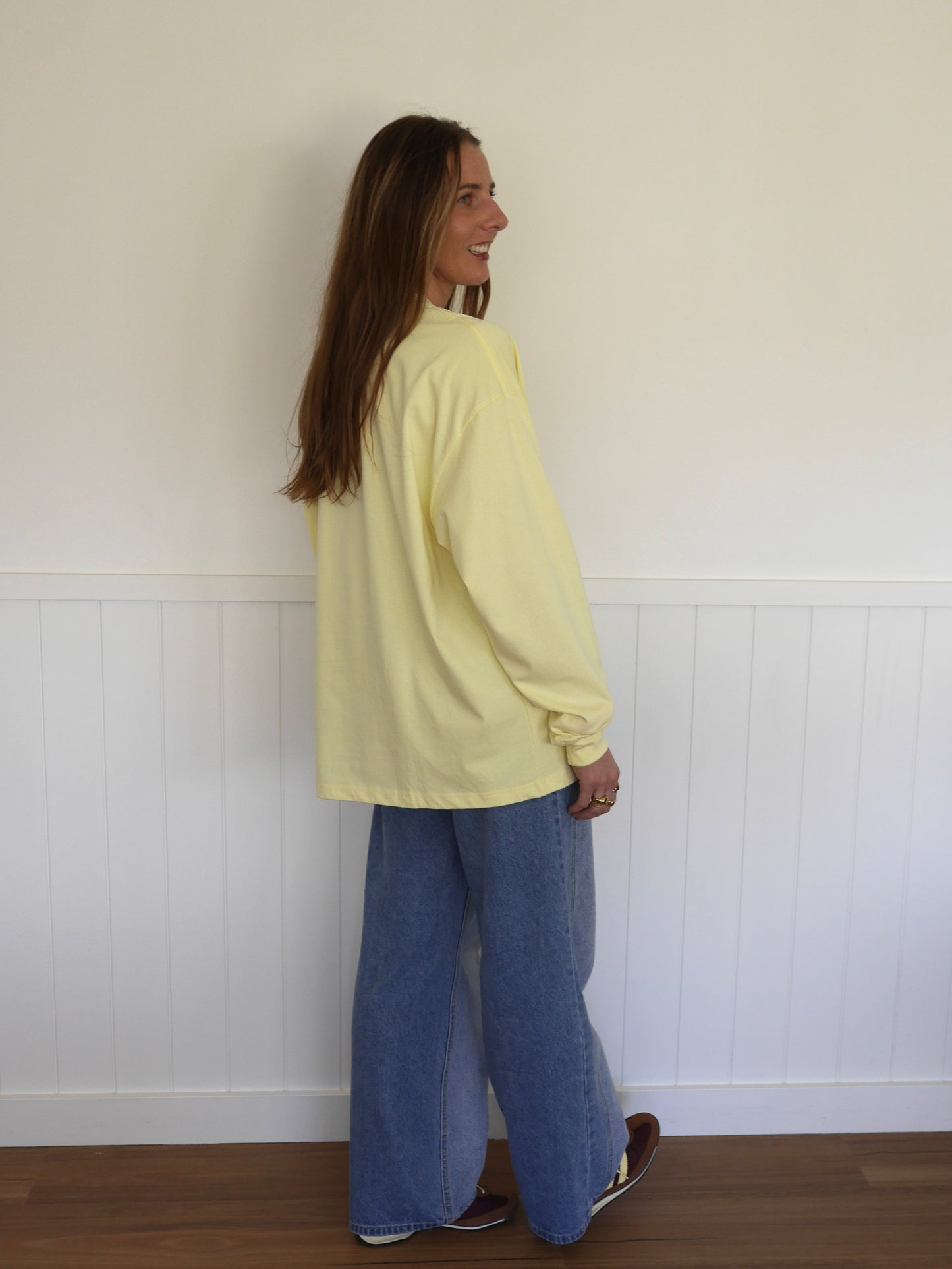 Yellow Oversized Long-sleeve