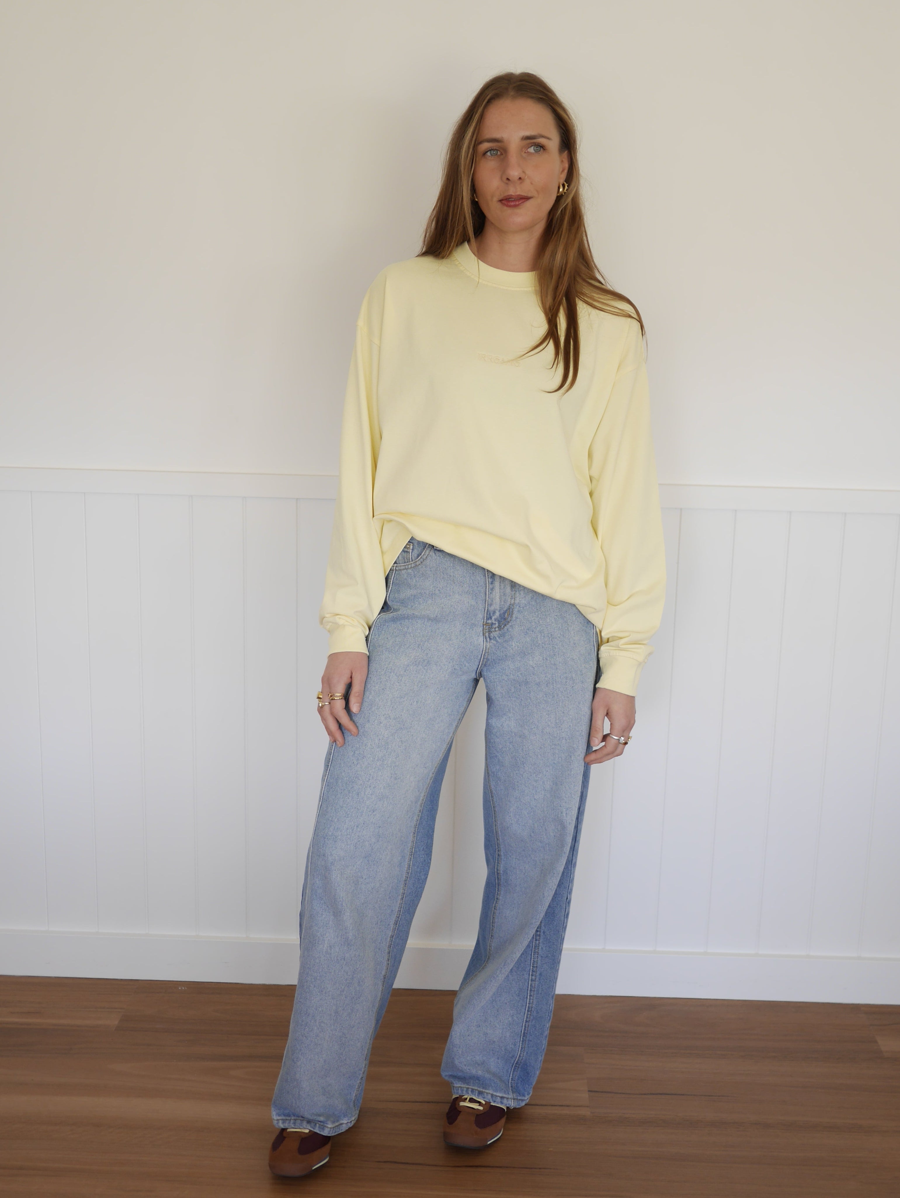 Yellow Oversized Long-sleeve – IRRGANG